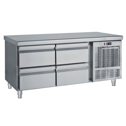 Kühltisch für Unterbau mit 4 Schubladen