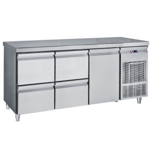 Kühltisch mit 4 Schubladen 1 Türe Kühltisch mit 4 Schubladen 1 Türe