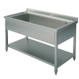 Profi Spültisch für Topfspüle 2400x700x850mm Profi Spültisch für Topfspüle 2400x700x850mm