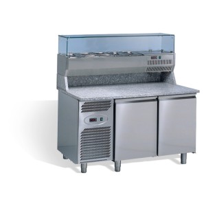 Studio54 Pizza Kühltisch TEQUILA 1410+2 mit Kühlaufsatz