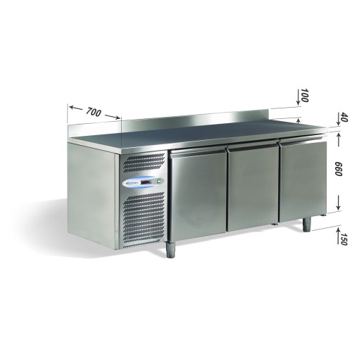 Studio 54 EN 600x400mm Bäckerei-Tiefkühltisch DAIQUIRI 3 Türe M Studio 54 EN 600x400mm Bäckerei-Tiefkühltisch DAIQUIRI 3 Türe M