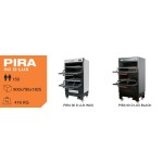 PIRA 90 D Lux INOX Holzkohle Öfen Maße:900x795x1825mm