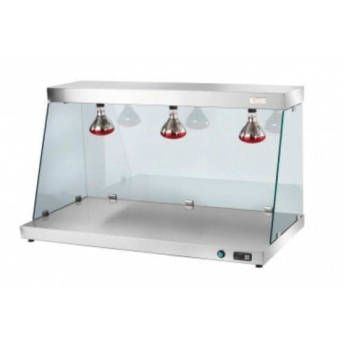 Warmvitrine TVK /12 geheizte Ablage und Glasaufbau mit Heizlampe Warmvitrine TVK /12 geheizte Ablage und Glasaufbau mit Heizlampe