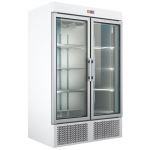 Gewerbekühlschrank Glastür Umluft  / 1370x720x2000mm