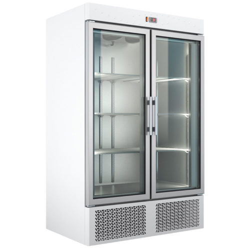 Gewerbekühlschrank Glastür Umluft  / 1370x720x2000mm