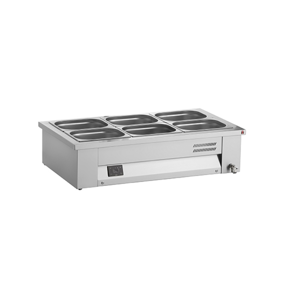 Mobile 4x GN 1/1 Bain-Marie mit 1410x630x265mm