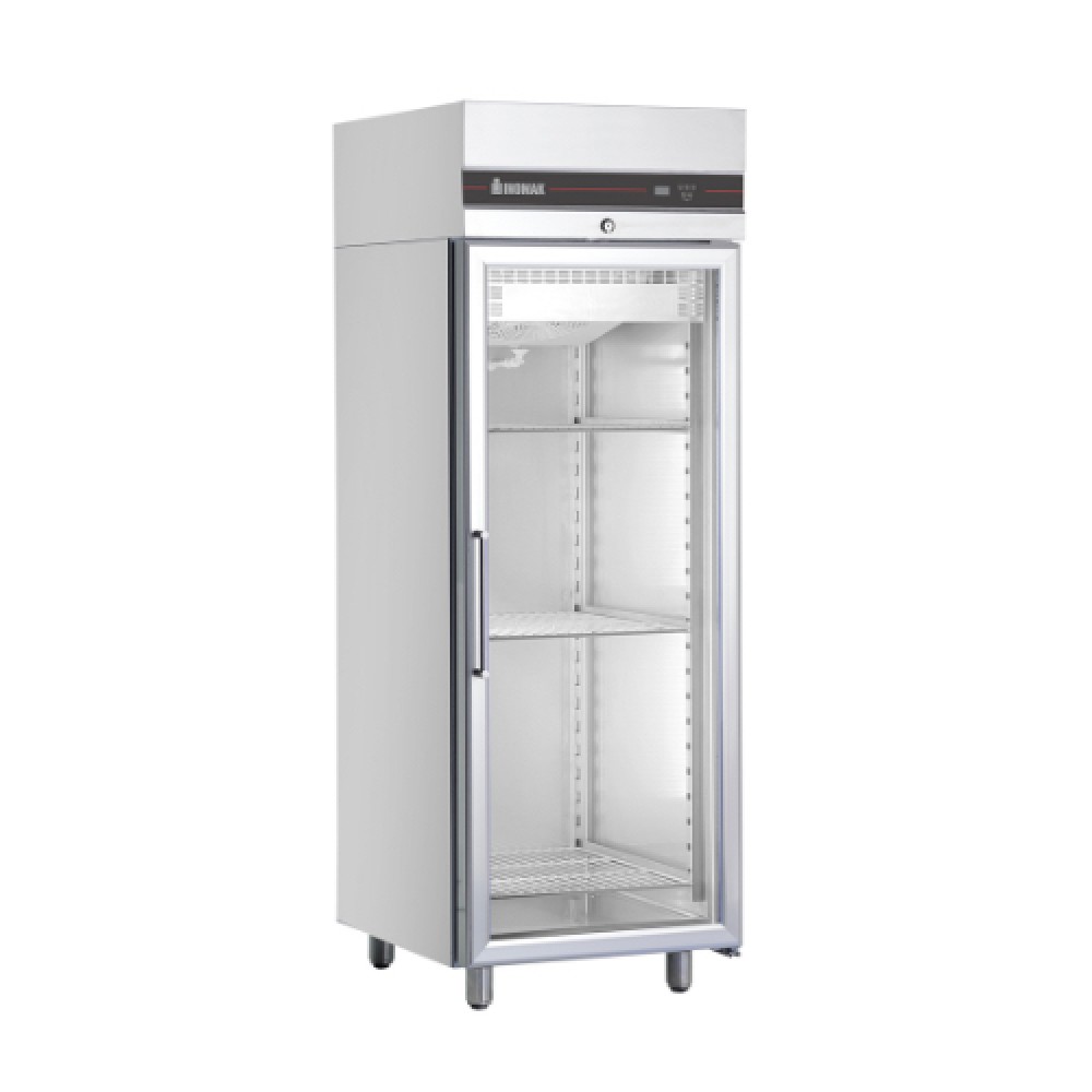 Gewerbe Tiefkühlschrank mit Glastür Umluft/ 720x905x2095mm