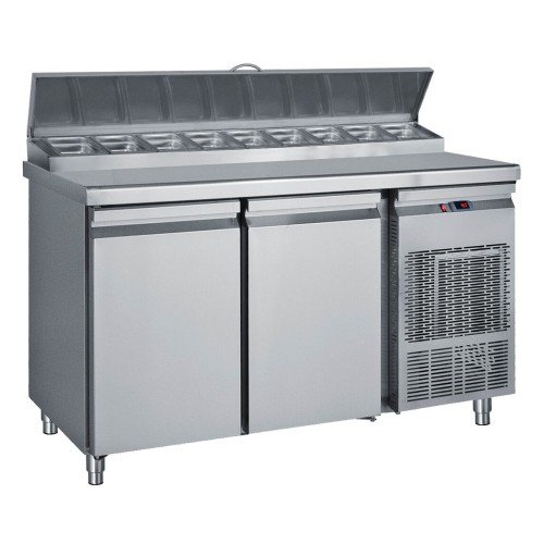 Zubereitungstisch 2 Türen ( für 8xGN 1/4) 1390x600x850/950mm