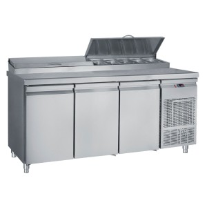 Zubereitungstisch 3 Türen ( für 10xGN 1/4) 1850x600x850/950mm Zubereitungstisch 3 Türen ( für 10xGN 1/4) 1850x600x850/950mm