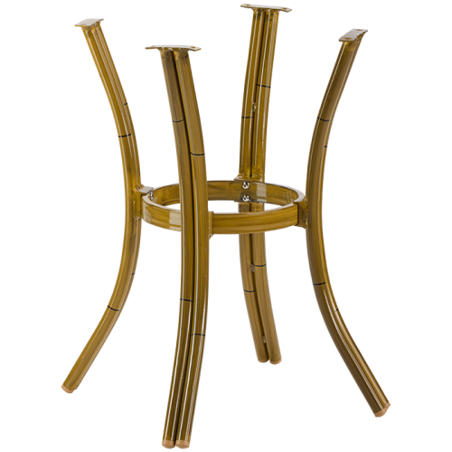 Tischgestell Aluminium Pulverbeschichtet Bambus Opik