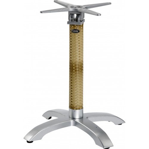 Tischgestell Aluminium Pulverbeschichtet in Silber