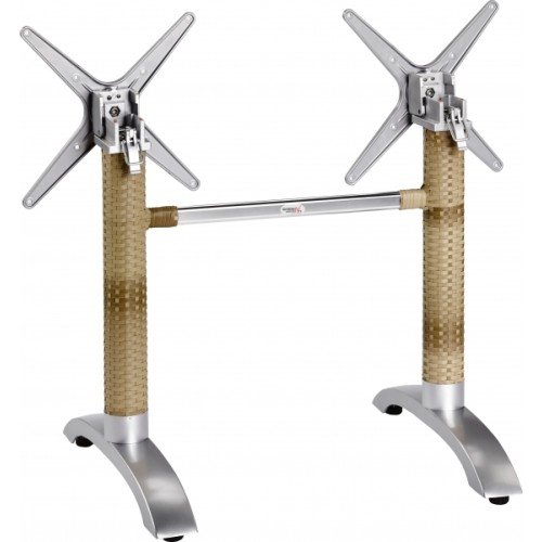 Tischgestell Aluminium Pulverbeschichtet in Silber