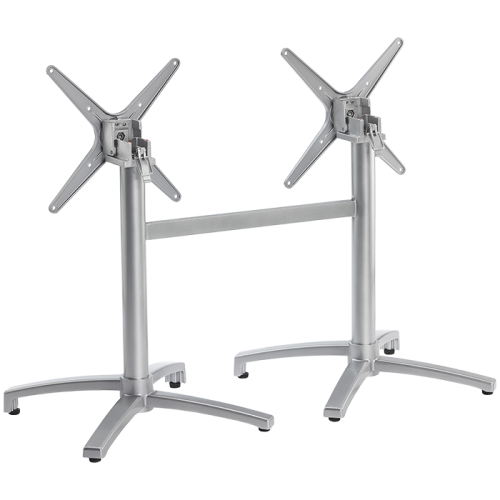 Tischgestell Aluminium Pulverbeschichtet in Silber