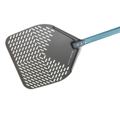 Evoluzione pizzaschaufel rechteckig perforiert aus eloxiertE50RF