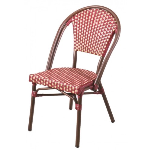 Terrassenstuhl  aus Kunststoffrattan