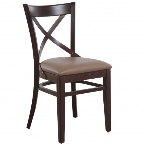 Restaurantstuhl mit Polstersitz Lilia Taupe