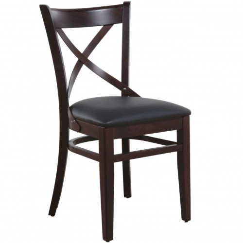 Restaurantstuhl mit Polstersitz Lilia Schwarz Restaurantstuhl mit Polstersitz Lilia Schwarz