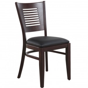 Restaurantstuhl mit Polstersitz Melisa schwarz Restaurantstuhl mit Polstersitz Melisa schwarz