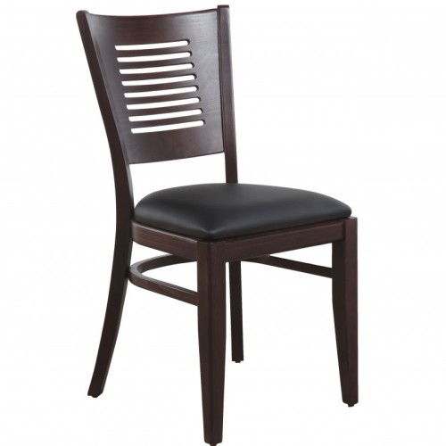 Restaurantstuhl mit Polstersitz Melisa schwarz Restaurantstuhl mit Polstersitz Melisa schwarz