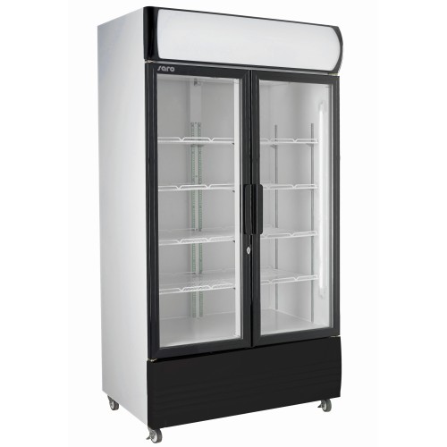 Saro Getränkekühlschrank mit Werbetafel - 2 türig