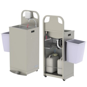 Mobiles Handwaschbecken - Mit Durchlauferhitzer