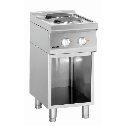 Bartscher 2 Patten Elektroherd Unterbau offen 40x70x85cm