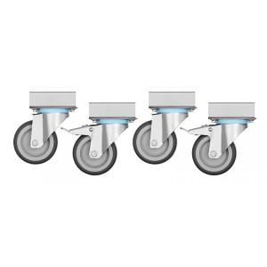 Bartscher 4 Lenkrollen serie 700  Maße 8,5x17x12,1 cm