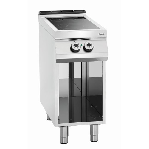 Bartscher 2 Felder Elektroherd Glaskeramik Unterbau offen 40x90x Bartscher 2 Felder Elektroherd Glaskeramik Unterbau offen 40x90x