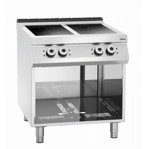 Bartscher 4 Felder Induktionsherd Unterbau offen 80x90x90cm