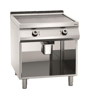 Bartscher Elektro Griddleplatte Glatt Unterbau Offen 80x90x90cm