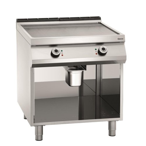 Bartscher Elektro Griddleplatte Glatt Unterbau Offen 80x90x90cm