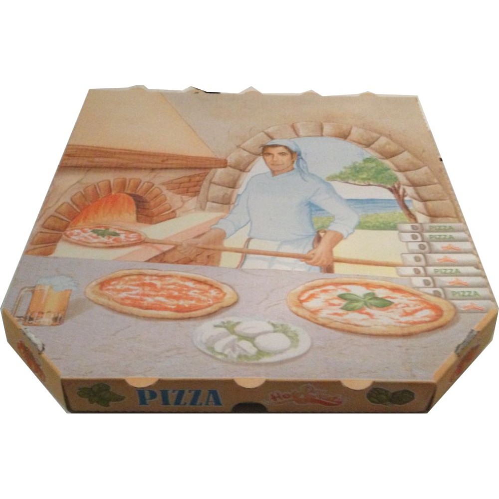 Pizzakarton Treviso weiss 30x3cm 100er Pack.
