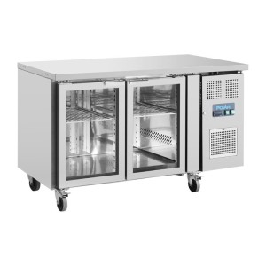 Polar U-Serie Premium 2-türiger Thekenkühlschrank mit Glastüren Polar U-Serie Premium 2-türiger Thekenkühlschrank mit Glastüren