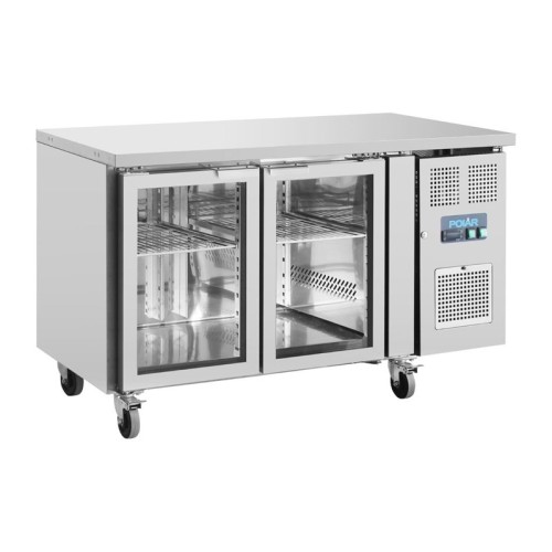 Polar U-Serie Premium 2-türiger Thekenkühlschrank mit Glastüren Polar U-Serie Premium 2-türiger Thekenkühlschrank mit Glastüren
